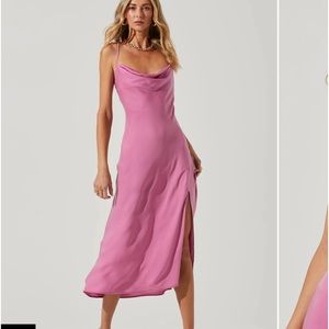 ASTR Gaia MIDI Dress Icy Pink